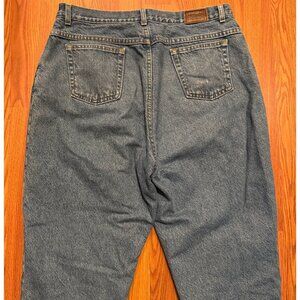 Vtg LL Bean Jeans Womens 18 29" Blue Denim Pants Fleece Lined